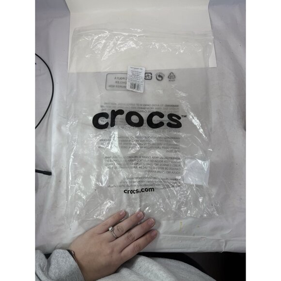 NWT Crocs at Work Slip Resistant Waterproof Shoe SZ 13 Chef Bistro Graphic Clog